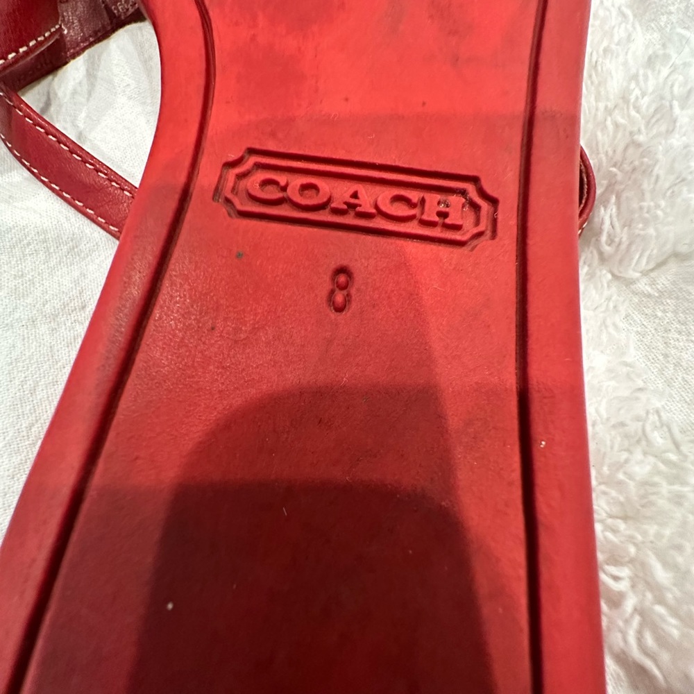 Coach Daisy leather Sandals - Picture 10 of 13